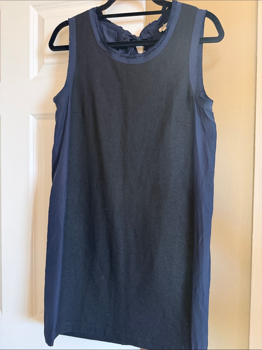 J. Crew Navy and Black Shift Top